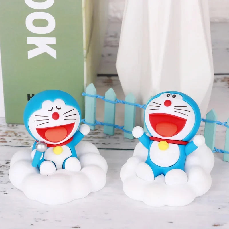 Doraemon Night Tour Starry Sky Series Anime Figure Model Toys Car Ornament Cartoon Desktop Decor Kawaii Doll Birthday Gift