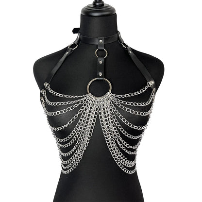 Women's Fashion Harness Belt PU Leather Harness Belts Gothic Exotic Adjustable Waistband Daily Wear Clothing Accessories