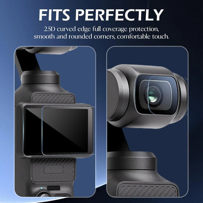 Tempered Glass Film for DJI OSMO Pocket 3 & 4 Screen Protector 9H Hardness Camera Lens Protector for DJI Pocket 3 Accessories