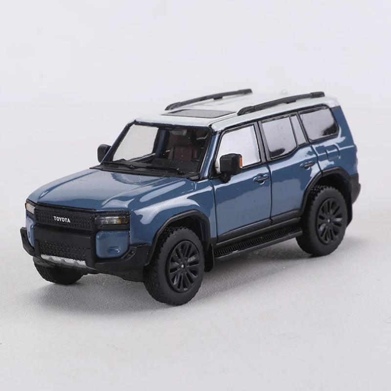 GCD 1:64 Land Cruiser Prado 250 Blue Alloy Model Car