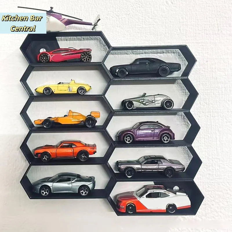 【10Grids Cars Model Storage Box Save Space Large Capacity Collection Show Holder 3D Printed Car Model Display Rack】