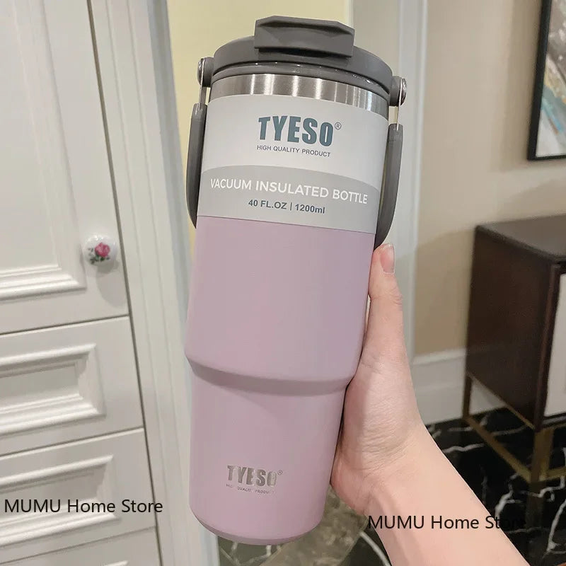 TYESO Coffee Cup Thermos Bottle Stainless Steel Vacuum Thermal Insulated Mug Cold And Hot Travel Mug Vacuum Flask Water Bottle