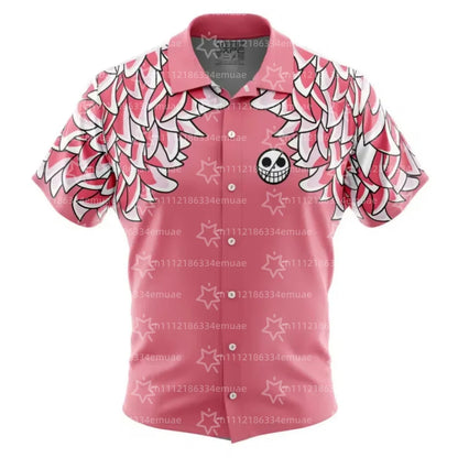2026 Summer One Piece Strawhats Jolly Roger Hawaiian Shirts Summer Dry Quickly Men's T-Shirt Children's Clothing Tee Y2k Woman