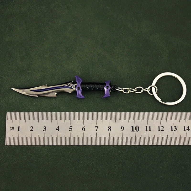 Valorant Melee Reaver 2.0 Karambit Knife Metal M4 Game Peripheral Samurai Sword Alloy Model Keychain Pendant Gifts Toys