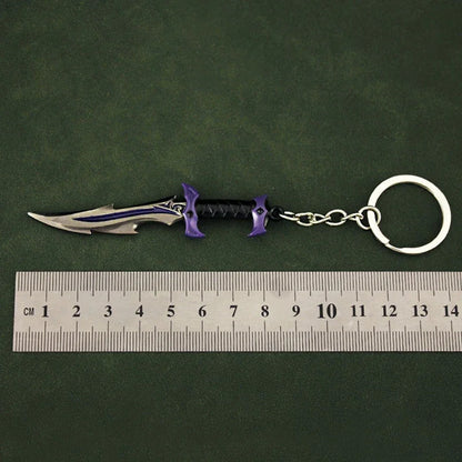 Valorant Melee Reaver 2.0 Karambit Knife Metal M4 Game Peripheral Samurai Sword Alloy Model Keychain Pendant Gifts Toys