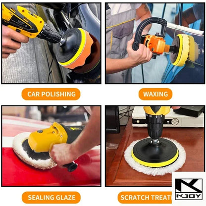kkjoy Scratch Remover Foam Pads Polishing Buffer Kit suit for auto motorcycle