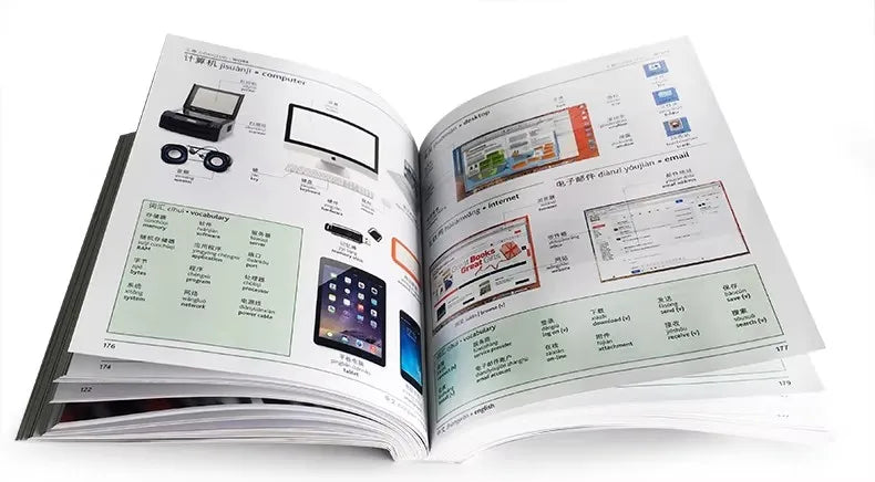 The Mandarin Chinese English Bilingual Visual Dictionary Bilingual Contrastive Graphical Dictionary Book