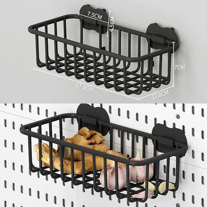 DIY Pegboard Accessories No Punching Kitchen Organization Shelf Storage Box Hooks Wall Organizer Crafts For Garage Room