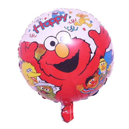 Birthday Party Decoration Set Supplies Cartoon Sesame Streets Birthday Party Supplies Tableware Balloon Cake Topper Banner Plate