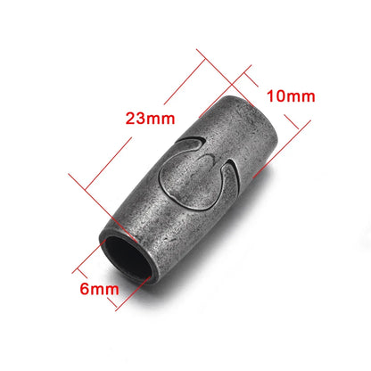 Stainless Steel Magnetic Clasp Hole 6mm 8mm Leather Cord Clasps Magnet Lace Buckle DIY Jewelry Making Bracelet Supplies