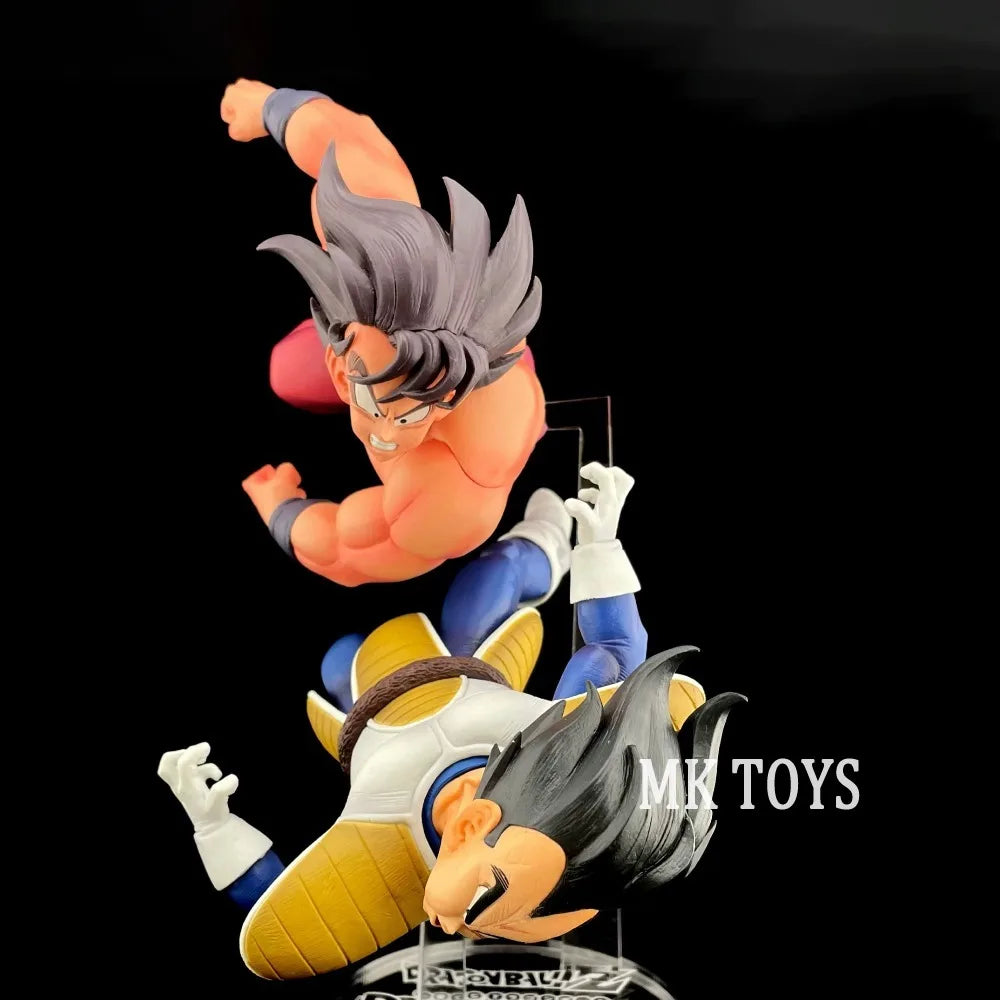 23cm/9.05in Anime Dragon Ball Z Figure Goku Vs Vegeta Action Figures Pvc Collection Model Toys for Children Gifts