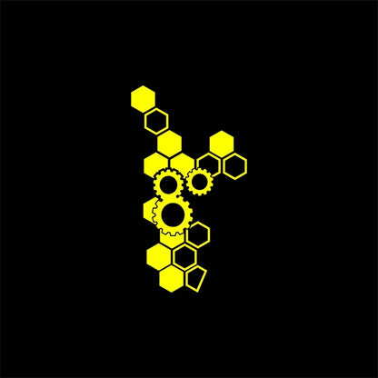 1PC Honeycomb Gear Motorcycle Stickers Motocross Fairing Fuel Tank Scooter Deocr Waterproof DIY Motorcycle Helmet Vinyl Decals