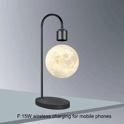 Suspended Moon Lamp 3D Printing Seamless Creative Suspended Moon Desk Lamp Home Decoration LED Night Light