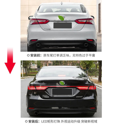 Car For Toyota Camry 8th Gen Taillight 2018-2022 Upgrade Modified to New DRL Dynamic Turn Signal LED Taillight Auto Accessories