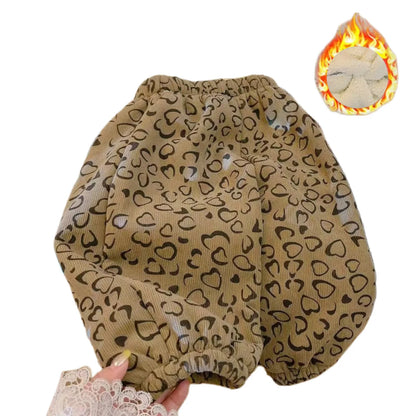 2026 Kids Girls Boys Corduroy Pants Spring Loose Harem Pants 1-8Y Korean Style Children's Clothes Autumn Casual Trousers Clothes