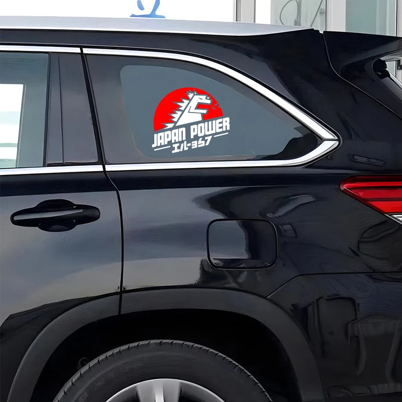 JAPAN POWER Japanese Dinosaur  Sticker, JDM Cartoon Decal High Quality And Durable Automobiles Exterior Accessories