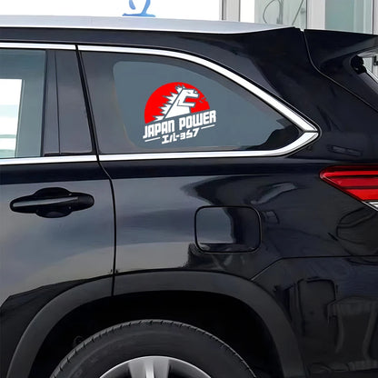 JAPAN POWER Japanese Dinosaur  Sticker, JDM Cartoon Decal High Quality And Durable Automobiles Exterior Accessories