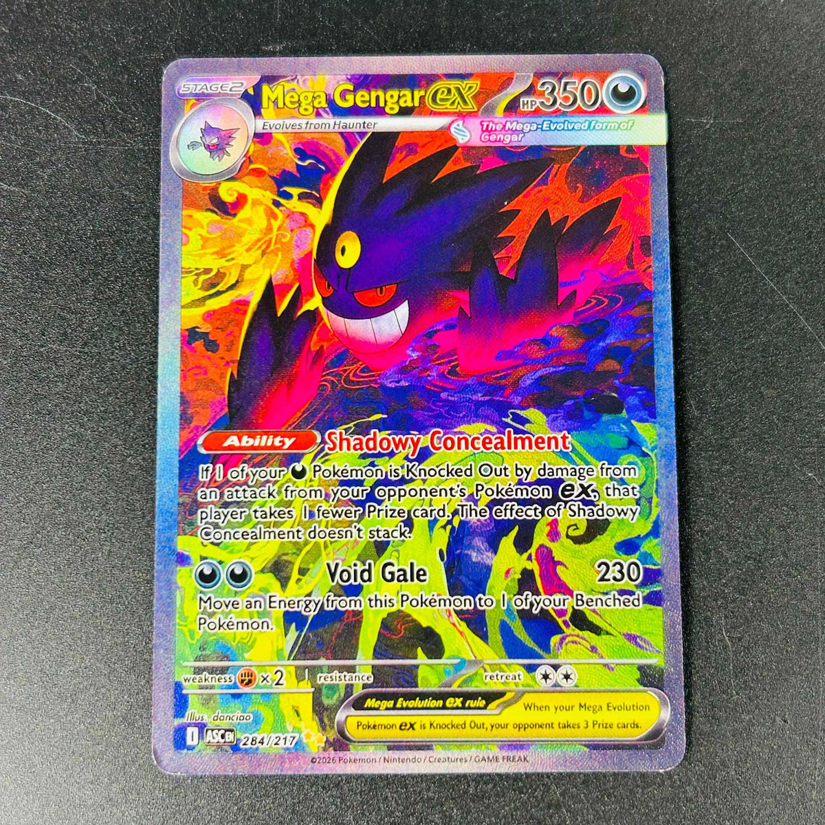 2026 English Mega Charizard Y Ex Gold Rare Holo DIY Textured Card - Mint Rare Collectible Card