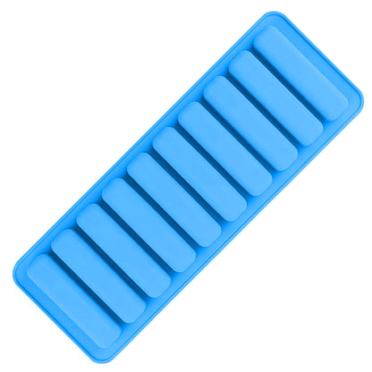 Long Strip Silicone Mold 10 Cavity Finger Shaped Chocolate Rectangular Cereal Chocolate Bar Cookie Ice Cube Trays Baking Tools