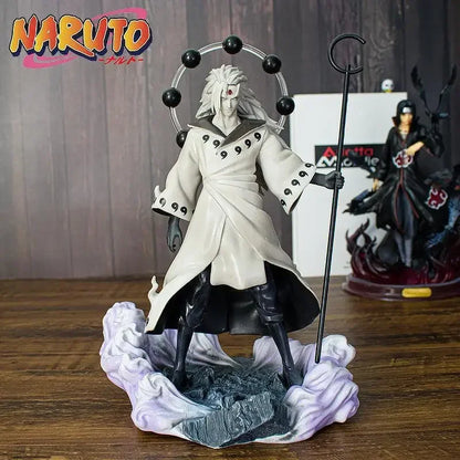 28cm Naruto Shippuden GK Anime Figure Six Paths Model Uchiha Madara Action Figure Kawaii PVC Statue Collectible Kids Gifts