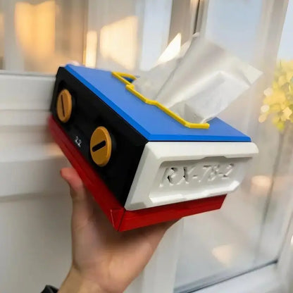 Creativity Gundam Living Dining Room Tissue Box Paper Towel Protective Cover Phone Holder Desktop Ornament Birthday Gift