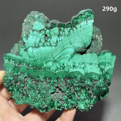 5A+ Natural Malachite Mineral Raw Stone Slice Home Office Feng Shui Decoration Therapy Spiritual Meditation Gem