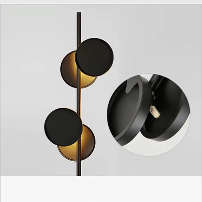 Modern Premium Black LED Floor Lamp for Living Room Sofa Side Bedroom Bedside Ambient Lighting Home Decorative Standing Light