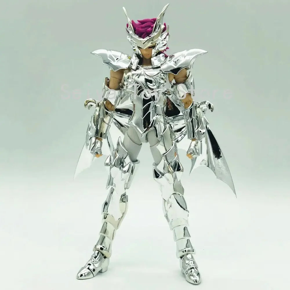 In Stock Ex Saint Seiya Xc Stars Saint Seiya Cloth Myth Ex Marina Scylla Io Pvc Metal Armor Cloth Action Figure Toys blue Silver