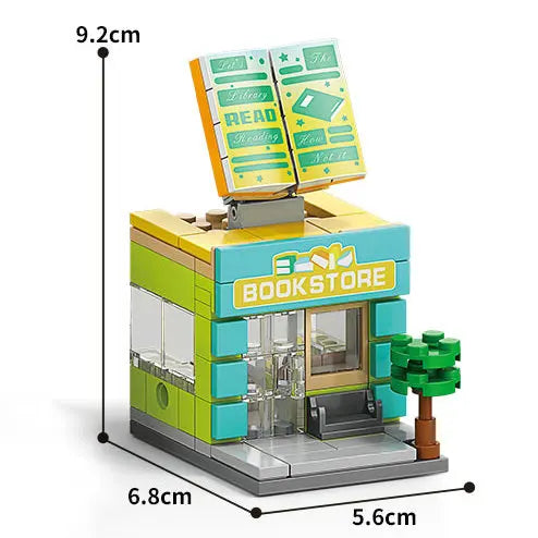 Mini House Building Blocks City Store Street View Snack Street Figures Children's Toys Boys and Girls Gifts Compatible With Lego