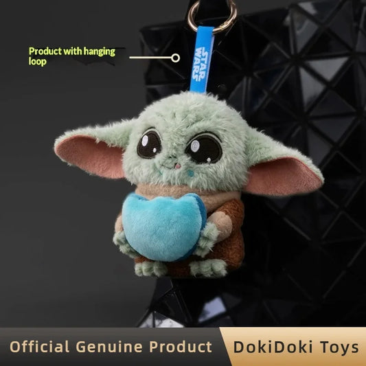 Genuine Star Wars Grogu Full Belly Planet Series Plush Keychain Blind Box Trendy Collect Toys Bag Pendant Doll Mystery Box Gift