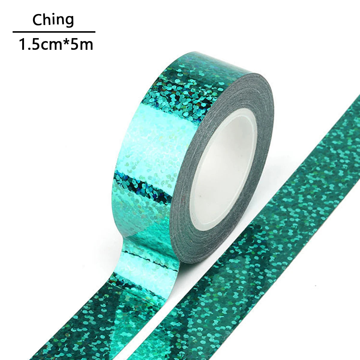 Shiny Laser Masking Washi Tape Decorative Firm Adhesive Tape DIY Scrapbooking Colorful Sticker Label Stationery