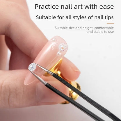 New! For Magnetic Nail Holder Practice Display Stand Gold Silver Rose-Golden Showing Shelf Gel Polish Display Stand Tools