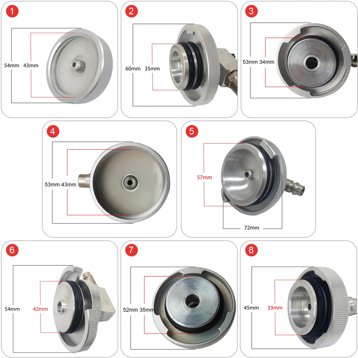 1PCS Automotive Master Cylinder Brake Bleeder Cap Adapter for Manual, Pneumatic Brake Fluid Bleeder,Brake Power Fluid Bleeding