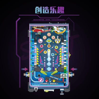 IN STOCK 60526 MOC Idea Game Machine Pinball Table Building Blocks Bricks Model Assembling DIY Toys for Boys Christmas Gift Set