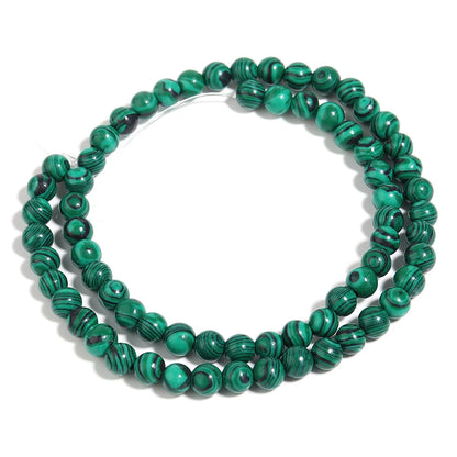 1 Strand Malachite Stone Beads 4/6/8/10/12mm Round Spacers Natural Stone Beads For Jewelry Making DIY Necklace Bracelet Supplies