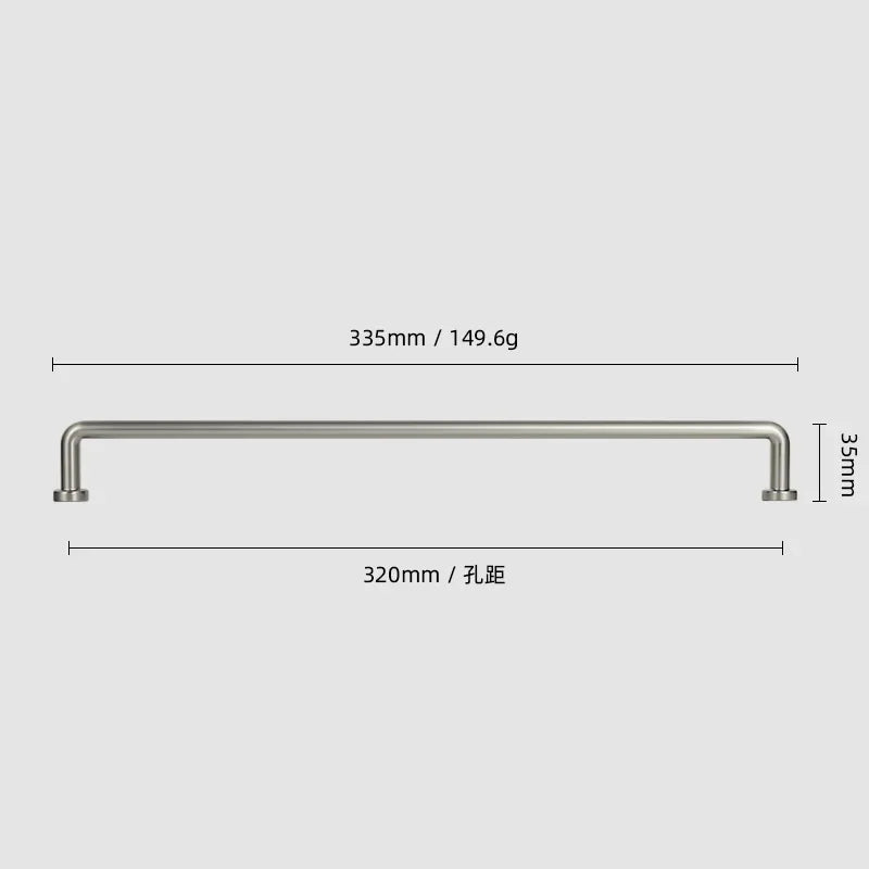 12.6''inch（320mm）Dainty Furniture Bar Pull Bronze Cabinet Handle Kitchen Handles Drawer Knobs Black Long Handle for Kitchen