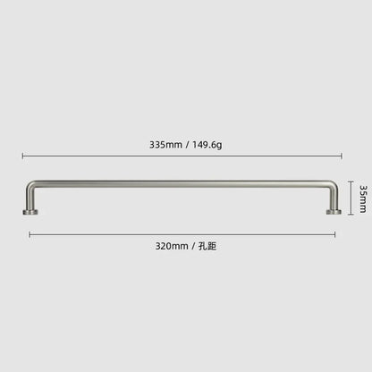 12.6''inch（320mm）Dainty Furniture Bar Pull Bronze Cabinet Handle Kitchen Handles Drawer Knobs Black Long Handle for Kitchen