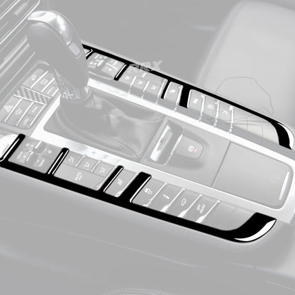 Gear Shift Button Box Cover Trim Sticker Decal for Macan 2014 2015 2016 2017 2018 2019 2020 2021 Car Interior Accessories ABS
