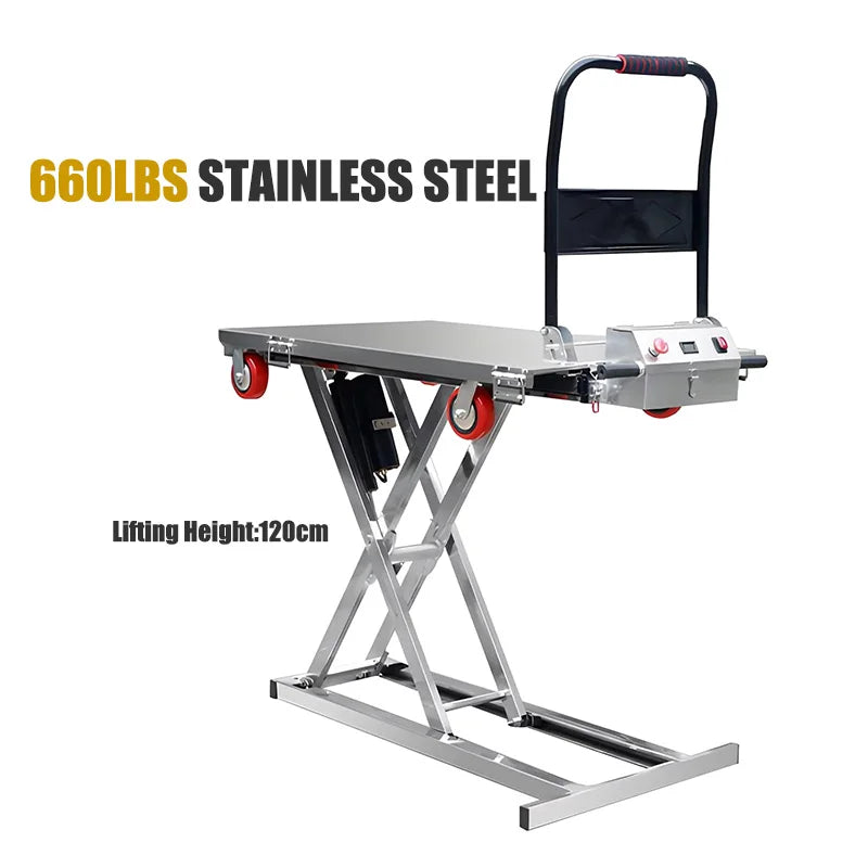 New 300KG Electric Hydraulic Lithium Battery Lifting Platform Cart Suitable for Small Truck Van Lifting Table Small Lifting Tabl