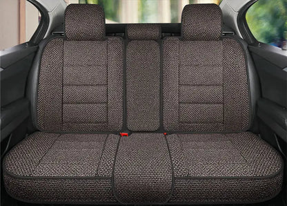 Universal Linen Car Seat Full Cover Breathable Comfortable Flax Sedan SUV Seat Cushion Car Seats Full Cover Protection