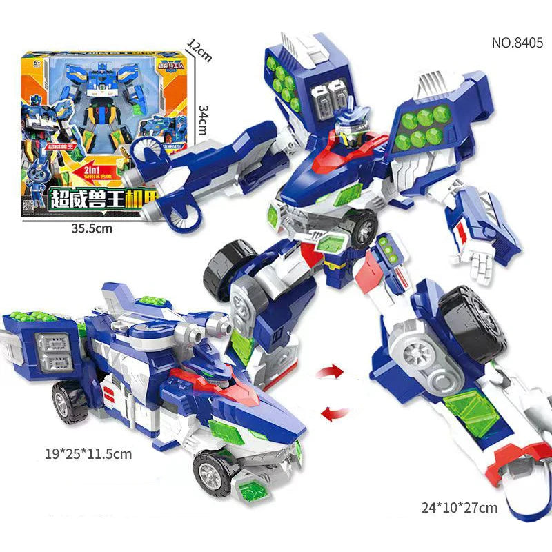 MiniForce 6 in 1 V Rangers VOLT LEGEND KING V Transformation Robot Bot Model Mini Force Deformation Combiner Action Figure Toys