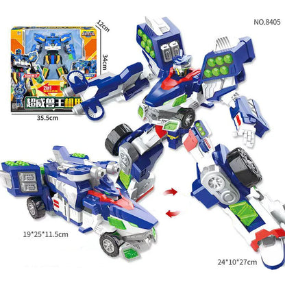MiniForce 6 in 1 V Rangers VOLT LEGEND KING V Transformation Robot Bot Model Mini Force Deformation Combiner Action Figure Toys
