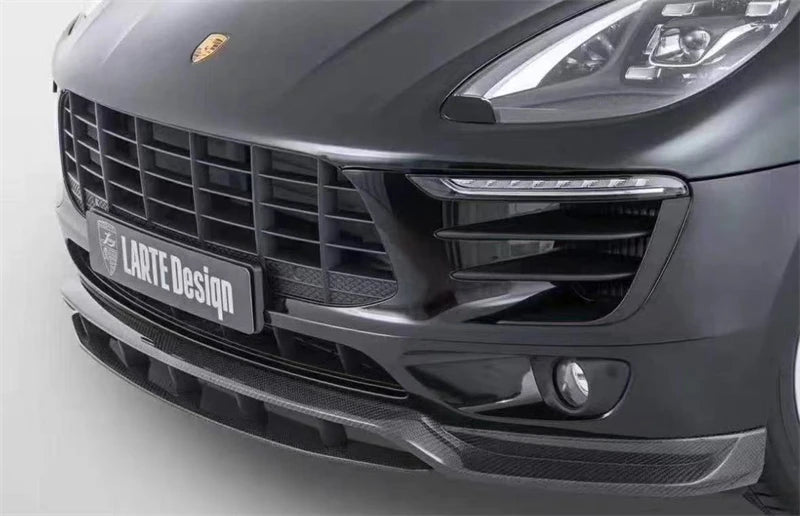 For Porsche Macan 2014-2022 Real Carbon Fiber Bumper Front Lip Rear Diffuser Side Skirts Splitters Spoiler Accessories Body Kit