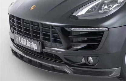 For Porsche Macan 2014-2022 Real Carbon Fiber Bumper Front Lip Rear Diffuser Side Skirts Splitters Spoiler Accessories Body Kit