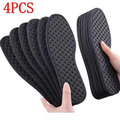 1Pair Bamboo Plant Deodorant Running Sports Insole Charcoal Antibacterial Shoes Insoles for Feet Thick Shock Absorbing Shoe Sole