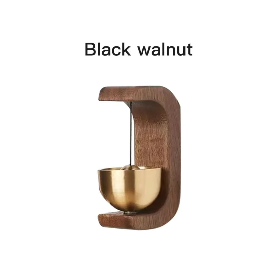 3A-Japanese Wooden Wind Chimes Wireless Doorbell Hanging Decorations Entrance Door Bell Decorative Wind Bell for Home Opening