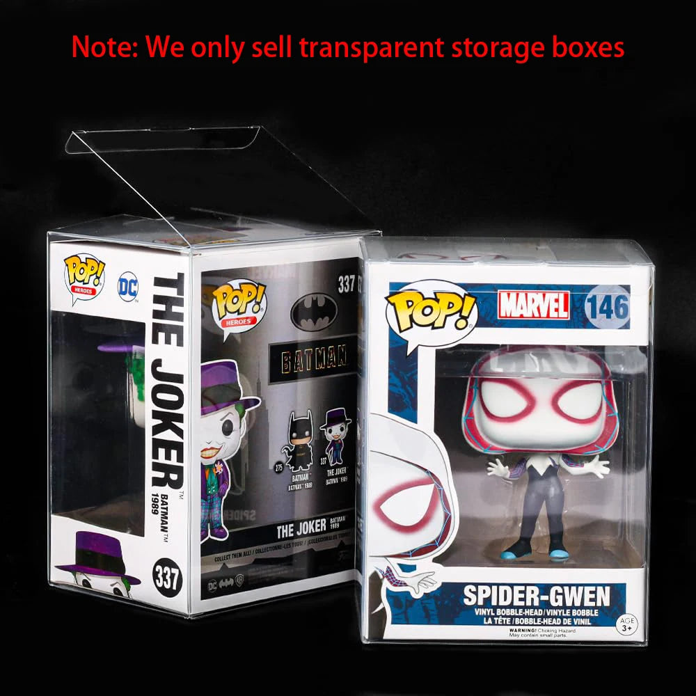 Protectors Case for Funko- 4" Inch Pop Vinyl Figures, Crystal Clear Protectors,Heavy Duty Display Box for Vinyl Figures Storage