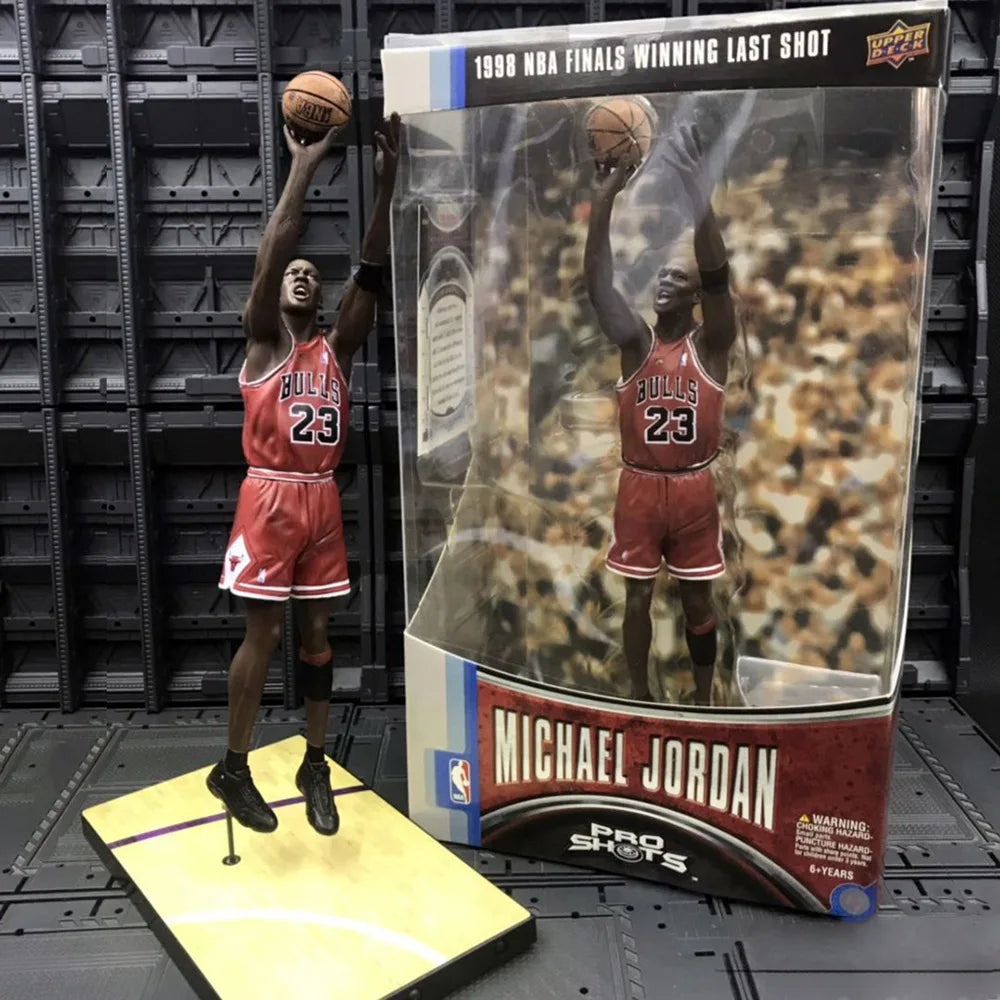 McFarlane NBA Basketball Stand / 2K19 LeBron / 17th Generation Trophy Kobe / Jordan's Last Shot Action Figure