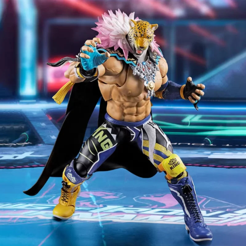 Original Bandai Shf Tekken 8 King Collectible Anime Action Figure Model Kit Toys Movable Joints Statue Desktop Decoration Gifts
