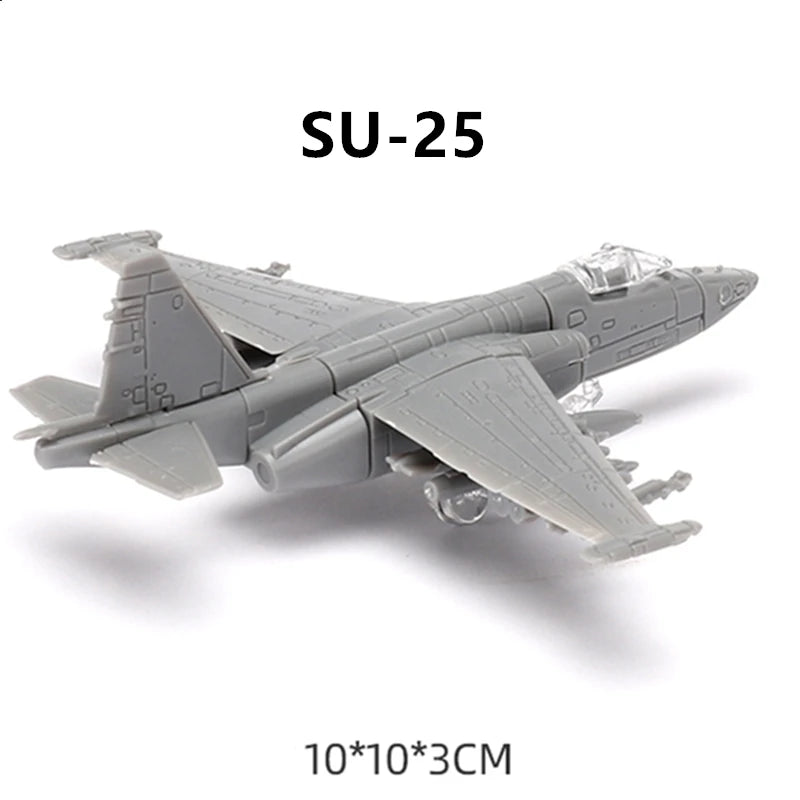 Mini Puzzle Building Toys Desktop Ornaments Soviet MI-24V  Helicopter Gunship Assembly Airplane Plastic Military Model